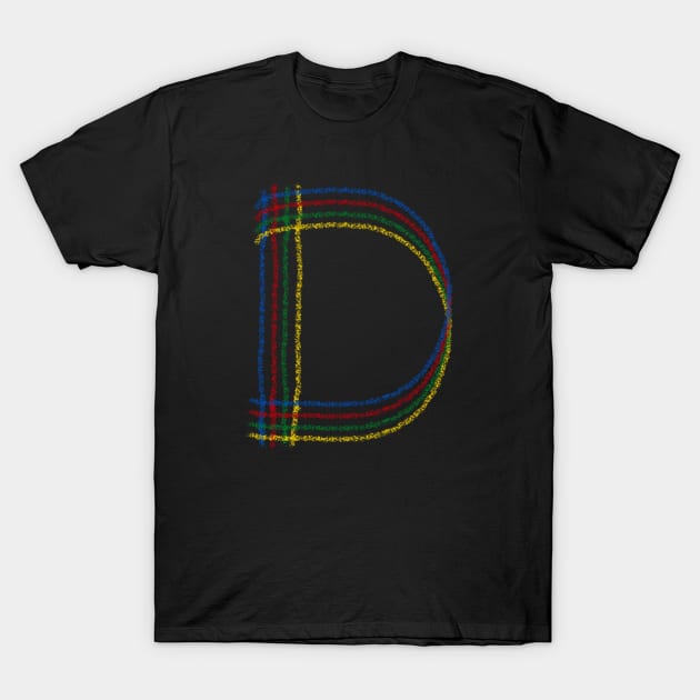 The letter D! T-Shirt by spinlifeapparel